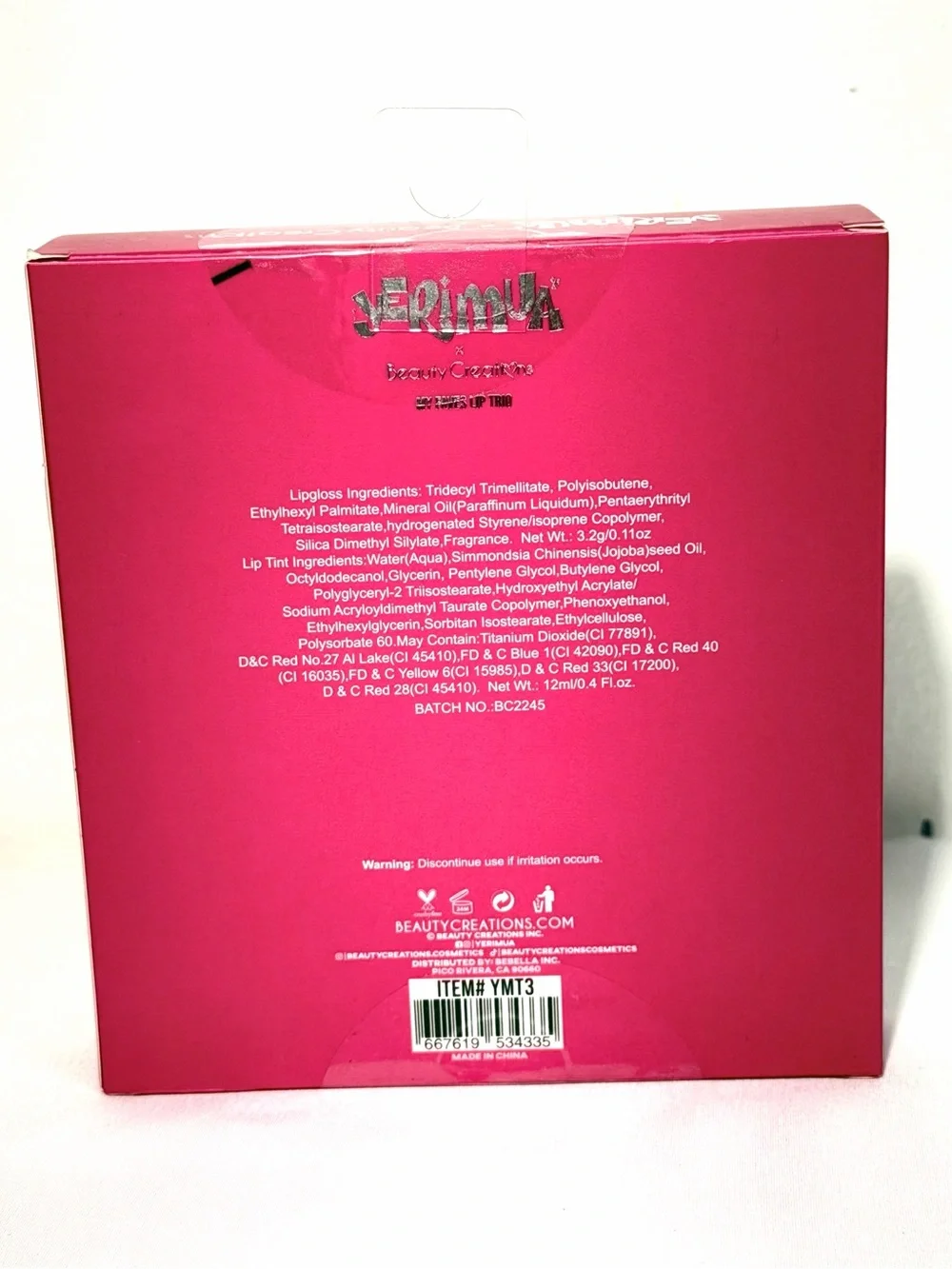 Yeri mua Beauty Creations Lip Trio - Hot Pink Shades Brand New
